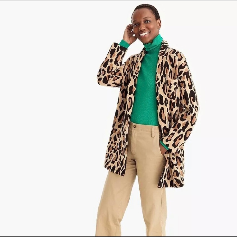 NWT J. Crew x Demylee Leopard Sweater